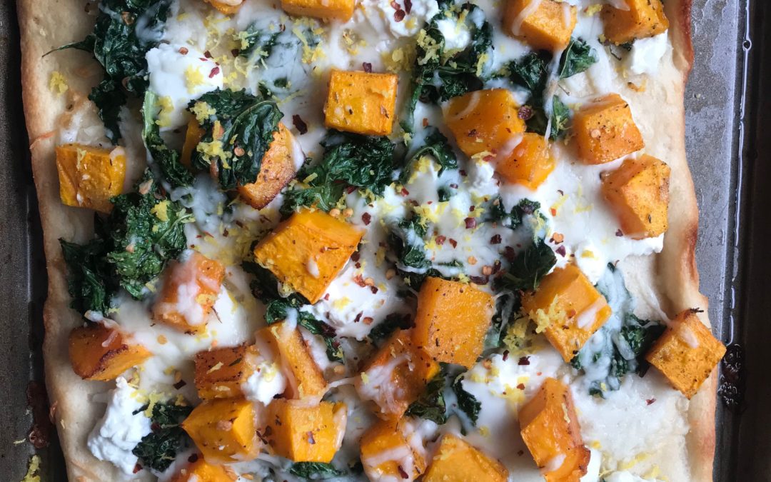 Fall Harvest Pizza: Butternut Squash and Kale